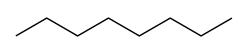 Skeletal formula of octane