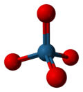 Ball and stick model of osmium tetroxide