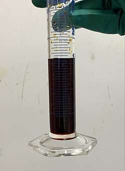 An oxidized solution of hydroiodic acid