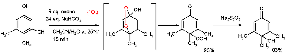 Oxone phenol dearomatization