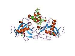1j34: Crystal Structure of Mg(II)-and Ca(II)-bound Gla Domain of Factor IX Complexed with Binding Protein