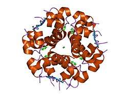 1qiy: HUMAN INSULIN HEXAMERS WITH CHAIN B HIS MUTATED TO TYR COMPLEXED WITH PHENOL