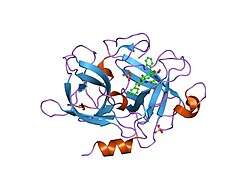 1vj9: Urokinase Plasminogen Activator B-Chain-JT464 Complex