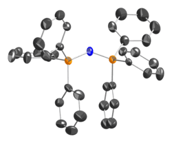 thermal ellipsoid model the bis(triphenylphosphine)iminium cation
