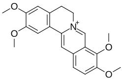 2D representation of the chemical structure of palmatine .