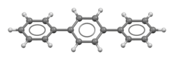 Ball-and-stick model of para-terphenyl