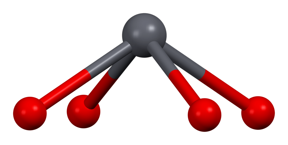Pb coordinates square-pyramidally