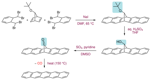 Pentacene synthesis