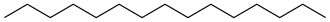 Structural formula of pentadecane