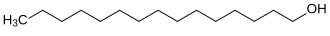 Structural diagram of 1-pentadecanol
