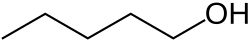 Skeletal formula of 1-pentanol