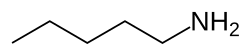 Skeletal formula of pentylamine
