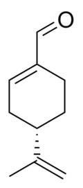 Skeletal formula of perillaldehyde