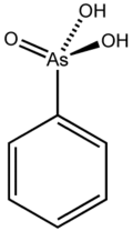 Stereo structural formula of phenylarsonic acid