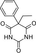 2D chemical structure of phenobarbital