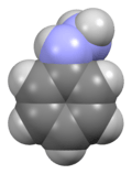 Space-filling model of phenylhydrazine