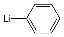 Kekulé, skeletal formula of phenyllithium