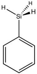 skeletal formula of phenylsilane