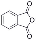 Skeletal formula of phthalic anhydride