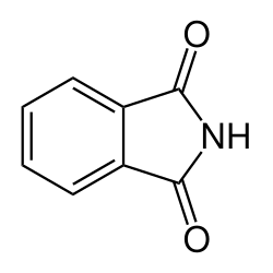 skeletal formula of the phthalimide molecule