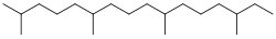 Skeletal formula of phytane
