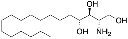 Chemical structure of phytosphingosine