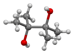 Ball-and-stick model of pinacol
