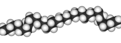 Spacefill model of polyethylene