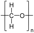 Full structural formula of the repeating unit