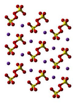 Ball-and-stick model of the crystal structure