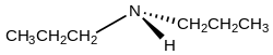 Skeletal formula of dipropylamine