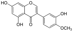 Chemical structure of pratensein