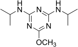 Skeletal formula of prometon