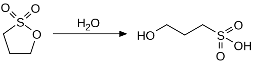 Hydrolysis of Propane-1,3-sultone