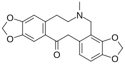 2D representation of the chemical structure of protopine .