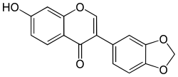 Chemical structure of pseudobaptigenin