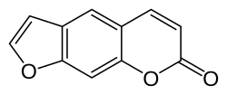 Chemical structure of psoralen