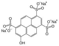 Skeletal formula of pyranine