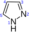 Skeletal formula with numbers