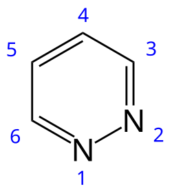 Skeletal formula with numbering convention