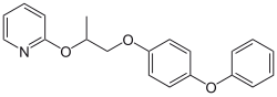 Chemical structure of pyriproxyfen