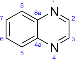 Skeletal formula of quinoxaline