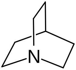 Skeletal formula of quinuclidine