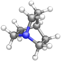 Ball-and-stick model of quinuclidine