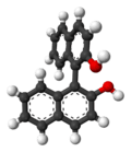 Ball-and-stick model of R-BINOL