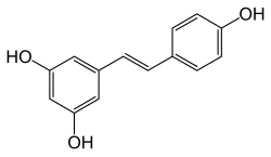 Chemical 9–69 structure of trans-resveratrol