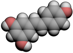 Chemical structure of trans-resveratrol