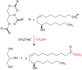 Rizinusöl-Umesterung