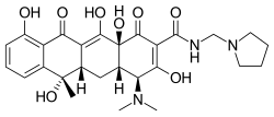 Skeletal formula of rolitetracycline