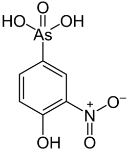 Skeletal formula of roxarsone